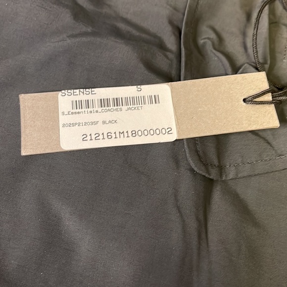 Essentials Fear Of God Black Coaches Jacket - Small - Picture 6 of 9